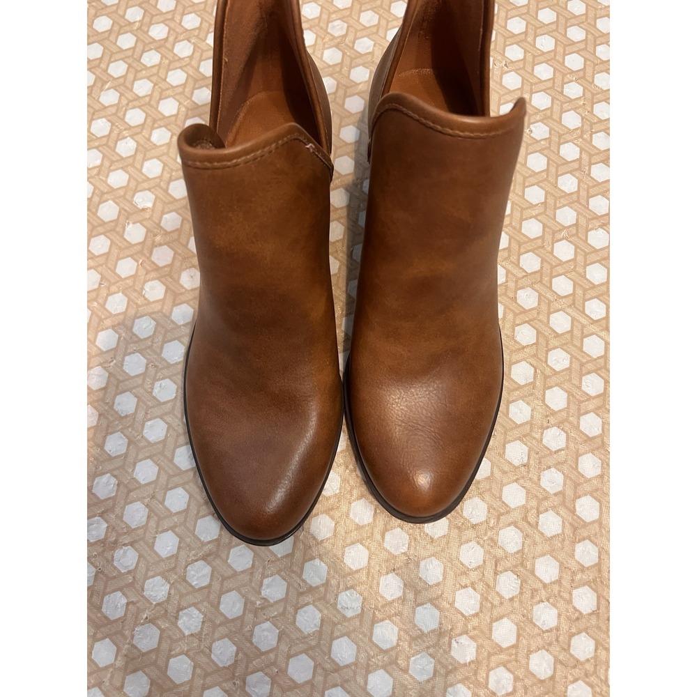 Lucky Brand Women's Brown Leather Ankle Booties Size 6.5
